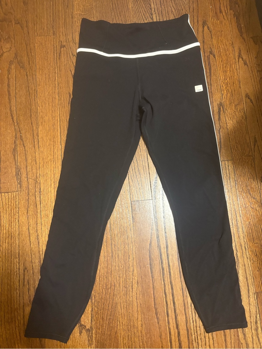 Women’s Viori Black Leggings with White Trim